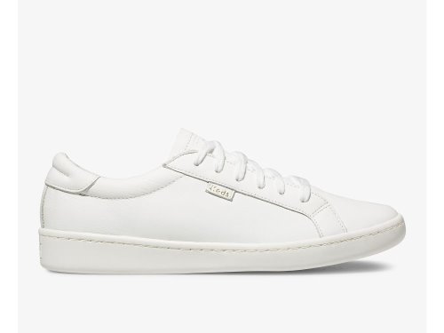 Keds Ace Leren Tennisschoenen Dames Wit | NL-78015