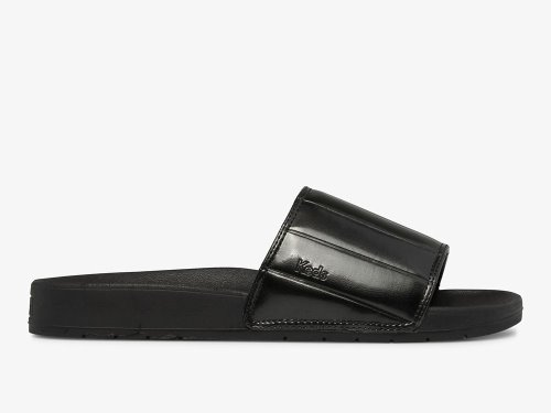 Keds Bliss Quilt Slides Sandalen Dames Zwart | NL-72080