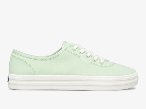 Keds Breezie Canvas Veterschoenen Dames Mintgroen | NL-05123
