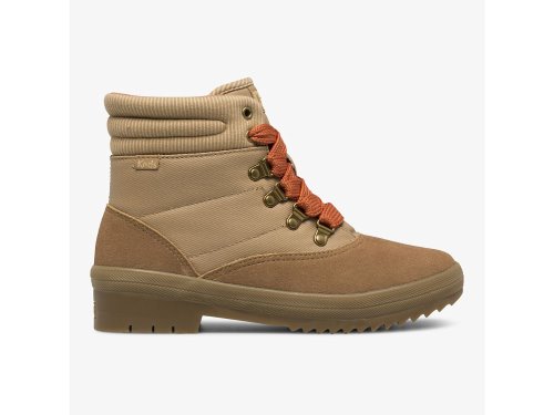 Keds Camp Boot Suede & Splash Twill w/ Thinsulate™ Laarzen Dames Bruin | NL-97171