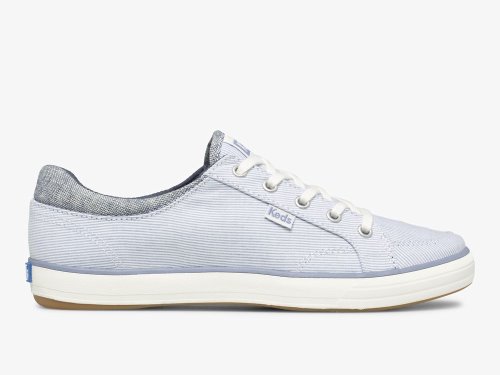 Keds Center II Chambray Stripe Veterschoenen Dames Blauw | NL-73387