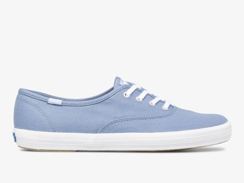 Keds Champion Canvas Washable Veterschoenen Dames Blauw | NL-49975