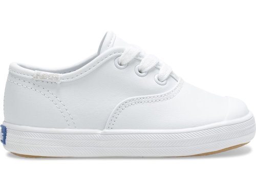Keds Champion Neus Cap Leren Sneaker Schoenen Leer Meisjes Wit | NL-29109