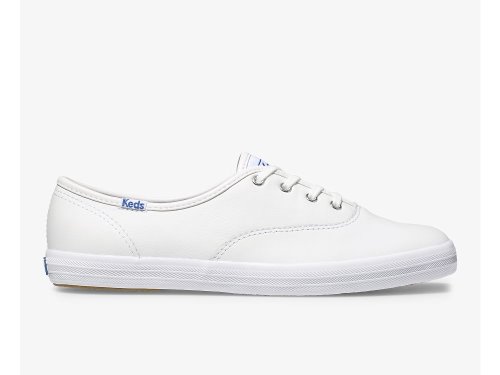 Keds Champion Originele Leren Schoenen Leer Dames Wit | NL-84004
