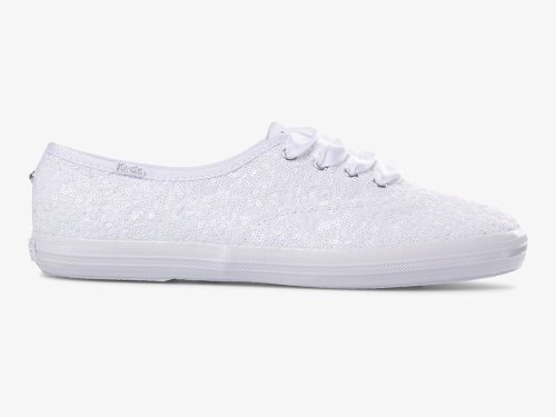 Keds Champion Sequins Veterschoenen Dames Wit | NL-30752