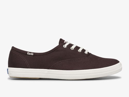 Keds Champion Washable Feat. Organic Canvas Veterschoenen Dames Bordeaux | NL-96591