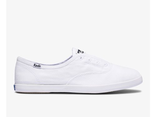 Keds Chillax Basics Feat. Organic Katoenen Slip On Sneakers Dames Wit | NL-25200