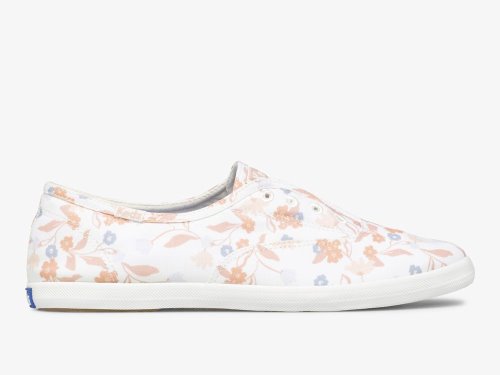 Keds Chillax Femme Floral Twill Slip On Sneakers Dames Wit Gekleurd | NL-00739