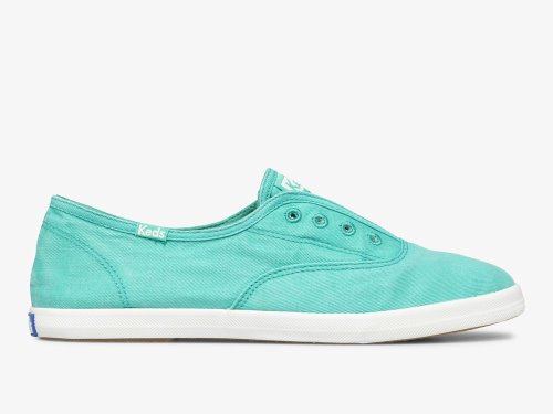 Keds Chillax Neon Twill Washable Slip On Sneakers Dames Turquoise | NL-82232