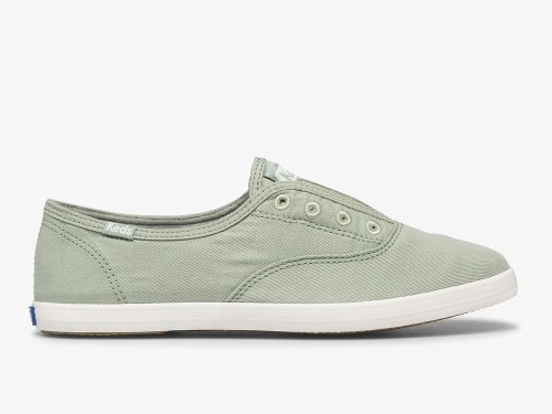 Keds Chillax Washable Feat. Organic Katoenen Slip On Sneakers Dames Mintgroen | NL-34534