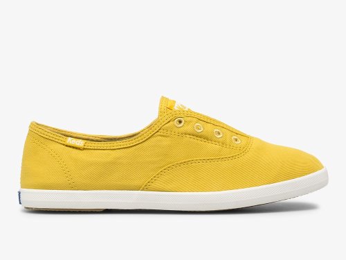 Keds Chillax Washable Feat. Organic Katoenen Slip On Sneakers Dames Geel | NL-52771