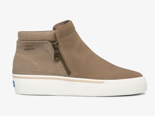 Keds Cooper Zip Bootie Laarzen Dames Bruin | NL-60255