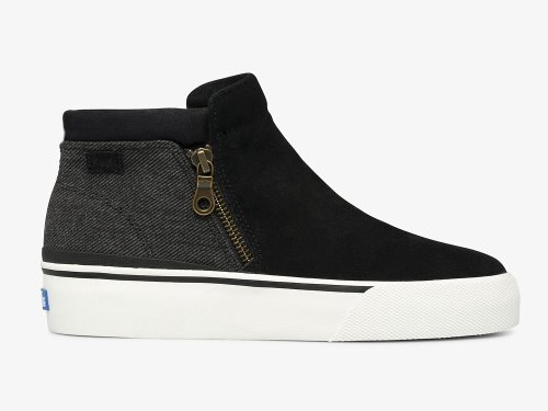 Keds Cooper Zip Bootie Laarzen Dames Zwart | NL-68863