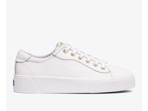 Keds Crew Kick Alto Leren Schoenen Leer Dames Wit | NL-97203