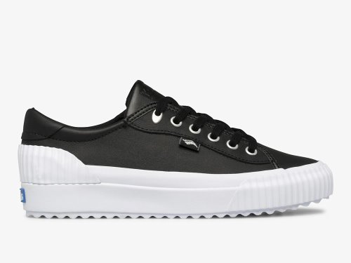 Keds Demi TRX Leren Schoenen Leer Dames Zwart | NL-36980