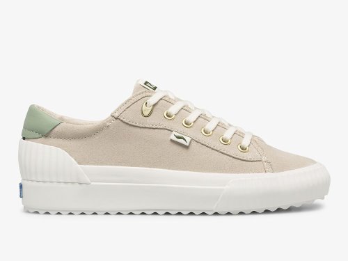 Keds Demi TRX Suede Veterschoenen Dames Beige | NL-04864