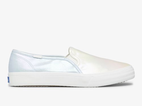 Keds Double Decker Iridescent Slip On Sneakers Dames Room Gekleurd | NL-07746
