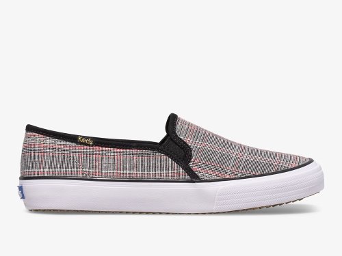 Keds Double Decker Plaid Slip On Sneakers Dames Zwart Gekleurd | NL-53673