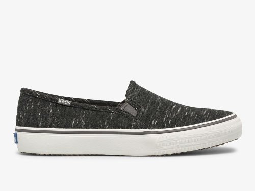 Keds Double Decker Speckle Jersey Slip On Sneakers Dames Grijs | NL-59115