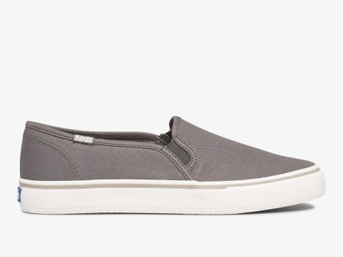 Keds Double Decker Washable Canvas Slip On Sneakers Dames Grijs | NL-03846