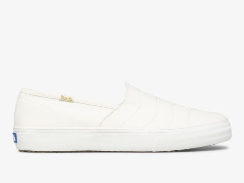 Keds Double Decker Wave Canvas Slip On Sneakers Dames Room | NL-70556