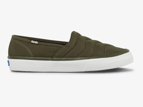Keds Double Decker Wave Nylon Slip On Sneakers Dames Groen | NL-34254