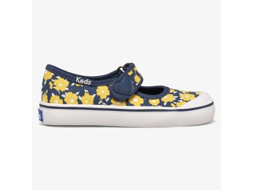 Keds Harper Mary Jane Schoenen Meisjes Indigo Geel | NL-42568