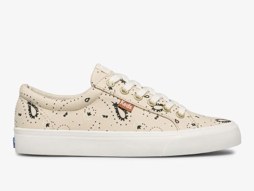 Keds Jump Kick Feat. Organic Bandana Veterschoenen Dames Beige | NL-87451