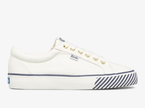 Keds Jump Kick Majestic Canvas Veterschoenen Dames Wit | NL-44587