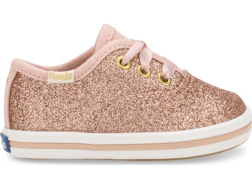 Keds Kate Spade New York Champion Glitter Crib Sneaker Sneakers Meisjes Roze Goud | NL-05822