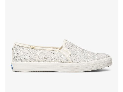 Keds Kate Spade New York Double Decker Glitter Slip On Sneakers Dames Room | NL-91242