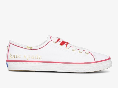 Keds Kate Spade New York Kickstart Foil Logo Tennisschoenen Dames Wit | NL-14551