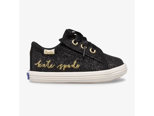 Keds Kate Spade New York Kickstart Glitter Crib Sneakers Meisjes Zwart | NL-33465