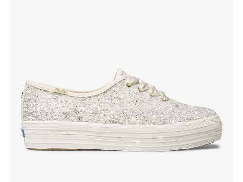 Keds Kate Spade New York Triple Glitter Platform Schoenen Dames Room | NL-41195
