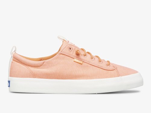 Keds Kickback Canvas Slip On Sneakers Dames Koraal | NL-51608