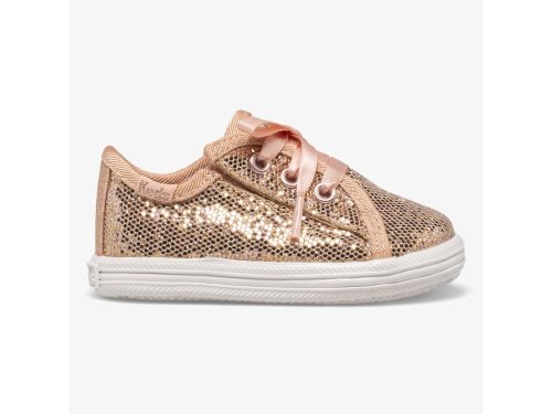 Keds Kickstart Crib Celebrations Sneakers Meisjes Roze Goud | NL-43864