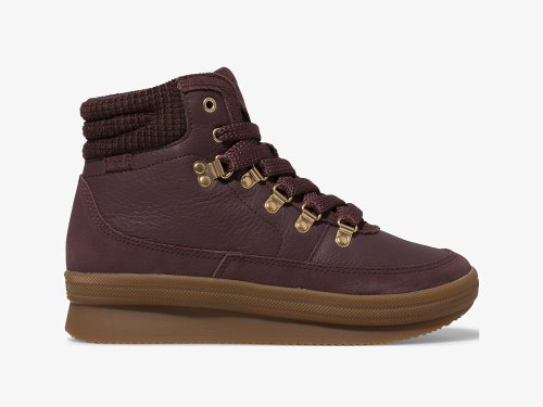 Keds Midland Boot Luxe Leren w/ Thinsulate™ Schoenen Leer Dames Bordeaux | NL-87336