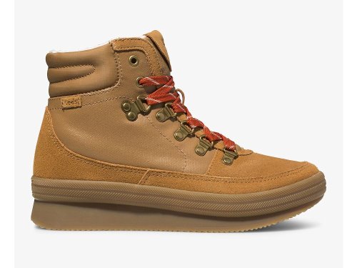 Keds Midland Water-Resistant Boot Veterschoenen Dames Bruin | NL-28011