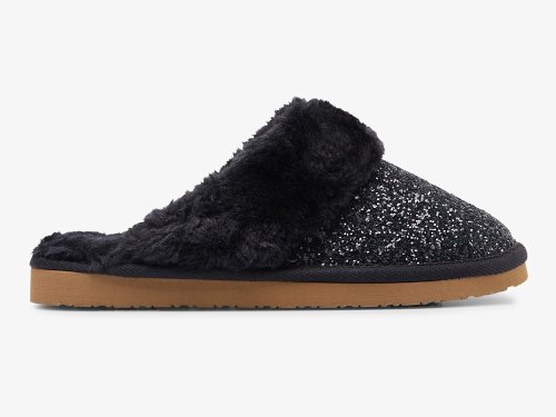Keds Mule Slippers Glitter Slippers Dames Zwart | NL-59629