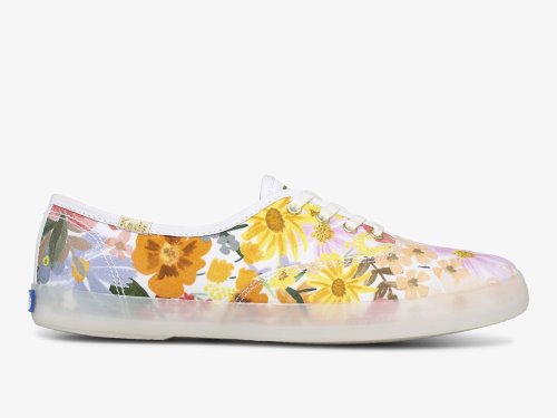 Keds Rifle Paper Co. Champion Marguerite Veterschoenen Dames Roze Geel Gekleurd | NL-22204