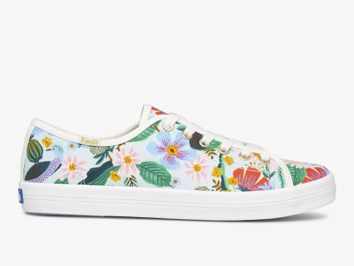 Keds Rifle Paper Co. Kickstart Dovecote Veterschoenen Dames Mintgroen | NL-49356