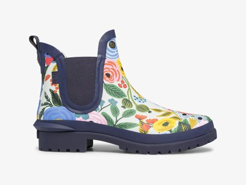 Keds Rifle Paper Co. Rowan Rain Boot Garden Party Regenlaarzen Dames Donkerblauw Gekleurd | NL-99070