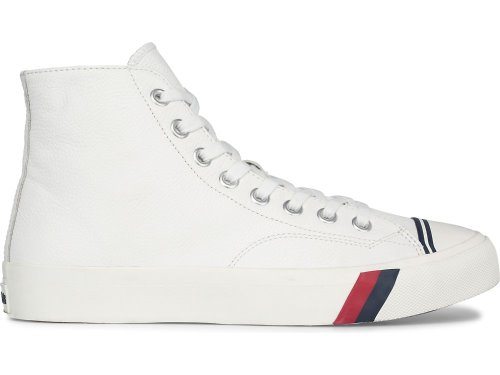Keds Royal Hi Leren Schoenen Leer Dames Wit | NL-19951