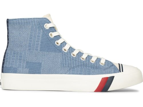 Keds Royal Hi Patchwork Sneakers Heren Blauw Camo | NL-21663