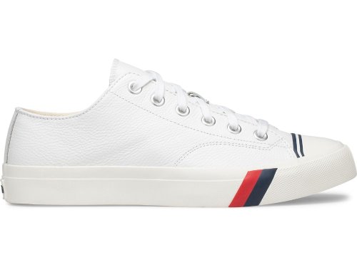 Keds Royal Lo Klassieke Leren Veterschoenen Dames Wit | NL-45597