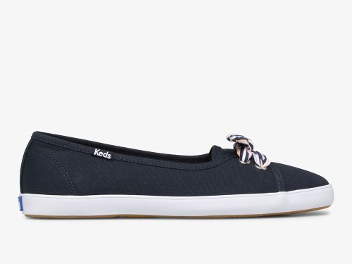 Keds Seaside Canvas Slip On Sneakers Dames Donkerblauw Gekleurd | NL-65670