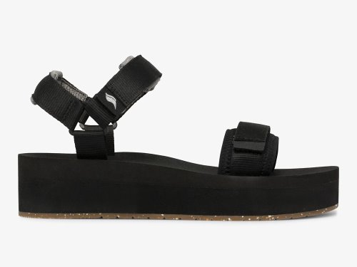 Keds Trio Platform Platform Schoenen Dames Zwart Zwart | NL-47259
