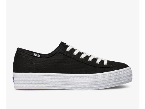 Keds Triple Kick Tennisschoenen Dames Zwart | NL-75739