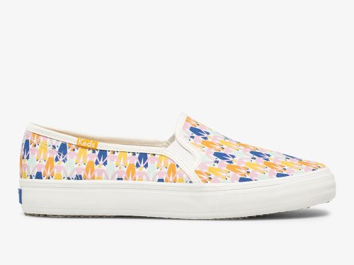 Keds Washable Double Decker Rainbow Women Slip On Sneakers Dames Wit Gekleurd | NL-31046